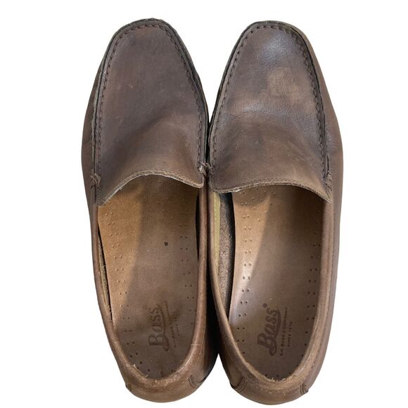GH Bass Men’s Size 10.5 Brown Leather Loafers Slip On Casual Classic Comfort main image 8